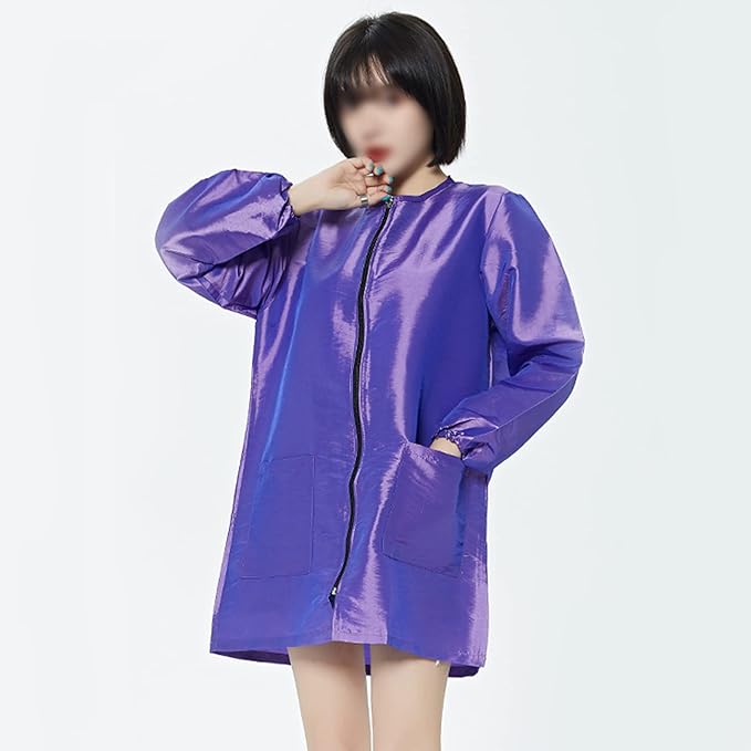 Polyester Fabric Salon Smock Professional Stylist Jacket Waterproof Haircut Cape Barber Apron