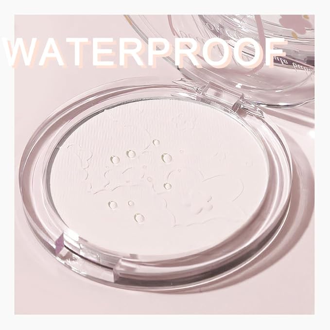 Face Oil Control Pressed Setting Powder-Clarifying Finishing Powder,Waterproof Long Lasting Setting Powder Makeup,Blurs Fine Lines&Imperfections,Translucent Powder Setting Powder with Powder Puff