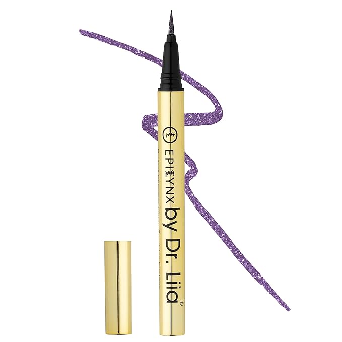 Waterproof Eyeliner - Smudge-Proof Liquid Eyeliner Pen with Precision Tip for Smooth, Long-Lasting Application - Vegan, Hypoallergenic & Gluten-Free Eye Liner - 2mL Shimmer Royal Purple
