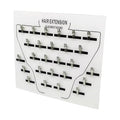 Extension Holder - Acrylic Hair Extension Organizer, Styling Hair Separator Board | Hair Tinsel Storage Plate with Clip for Wig Grafting, Sectioning, and Display for Home & Salon Use