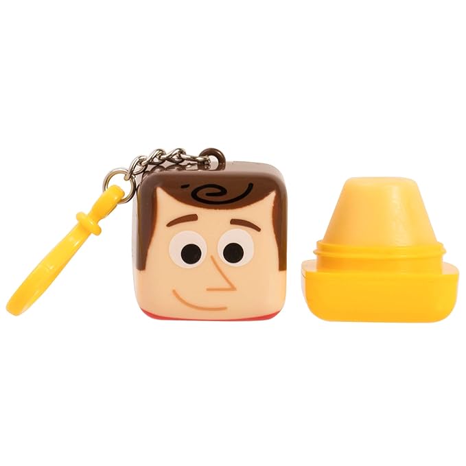 Lip Smacker Pixar Cube Balm, Woody, 1 Lip Balm in a Collectable Key Chain