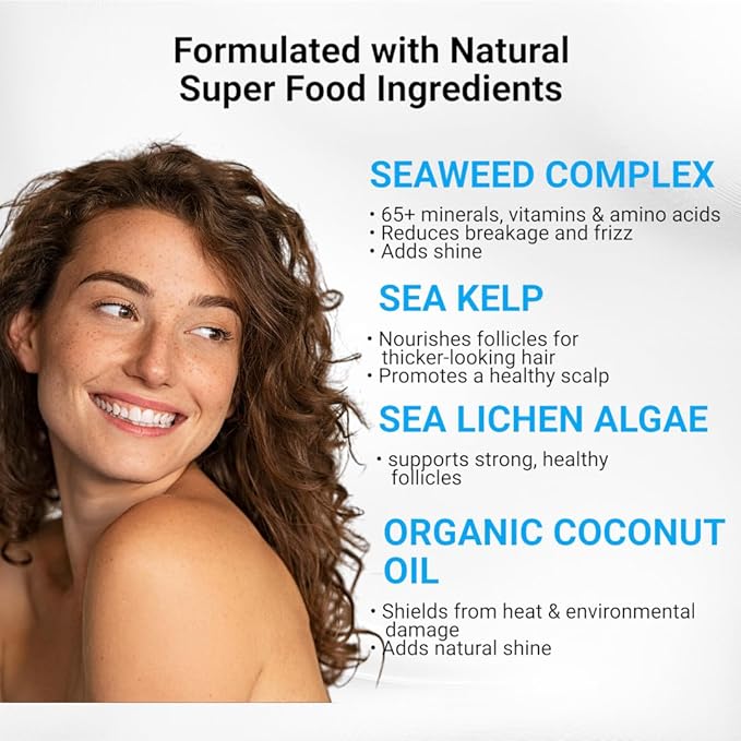 Saltie Hydrating Shampoo - Deep Moisture - Repairs and Bonds Dry Damage - Adds Shine - Reduces Frizz -No Sulfates, Parabens, Gluten, and Phthalates - No Artificial Color - Peppermint Leaf Oil
