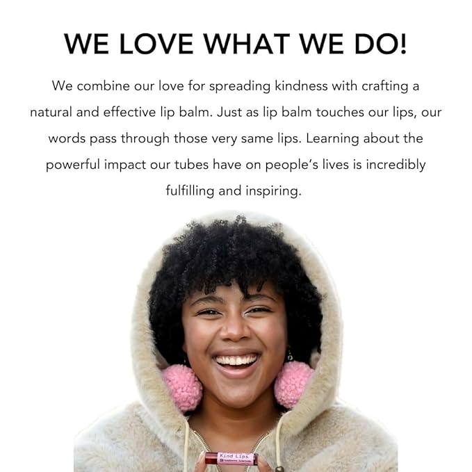 Kind Lips Lip Balm - Nourishing & Moisturizing Lip Care with Shea Butter, Beeswax & Vitamin E | Georgia Peach Flavor | 0.15 Oz (Pack of 5)