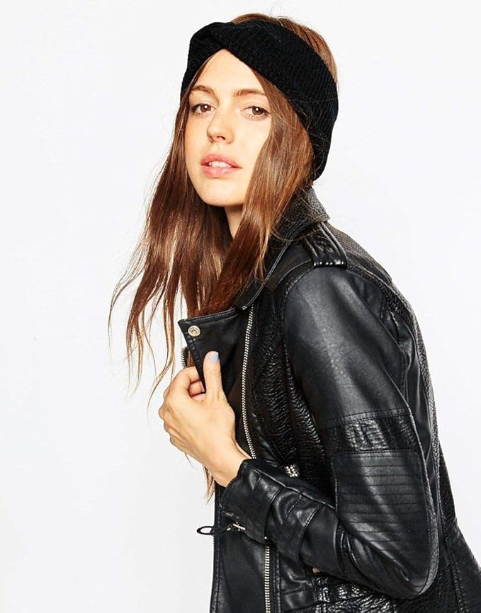 Huachi Turban Headbands for Women Trendy, Wide Women Head Bands, Fall Fashion Must Haves Thick Boho Stretchy Hair Bands Non Slip for Girls Yoga Workout Fashion Hair Accessories, Solid Color