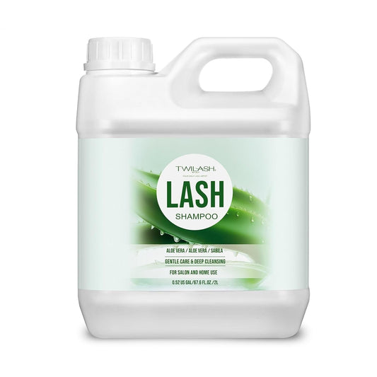 Lash Shampoo Bulk, Eyelash Cleanser for Extensions 2 Liters, Non-irritating or Burning Eyelid Foaming Cleanser for Professional Salon and Home Use (Aloe Vera-2L)