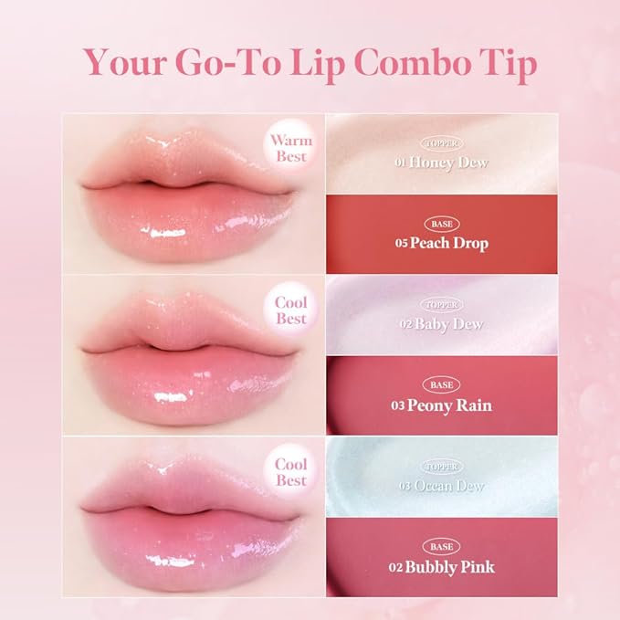 MILKTOUCH Dew Stain Sheer Lip Gloss (07 Mauve Shower, 0.14 Fl Oz (Pack of 1))