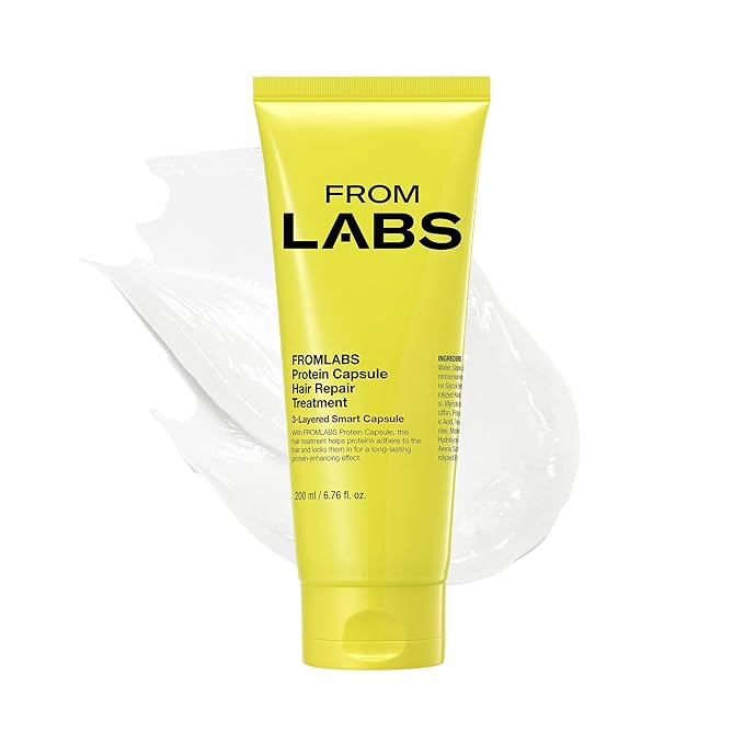 FROMLABS Protein Capsule Hair Repair Treatment|Instant Hair care|Keratin Hair Mask & Deep Conditioner for Damaged, Frizzy hair|Bond Repair & Instant Detangling with Collagen|Korean Beauty, 6.76 fl oz