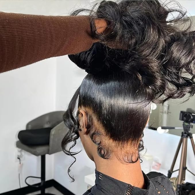 sdamey 360 Straight Lace Front Wigs Human Hair HD Transparant Full Lace Wigs For Women 200 Density Wigs Human Hair Pre Plucked With Baby Hair 12A Brazilian Virgin Hair Natural Color 22inch