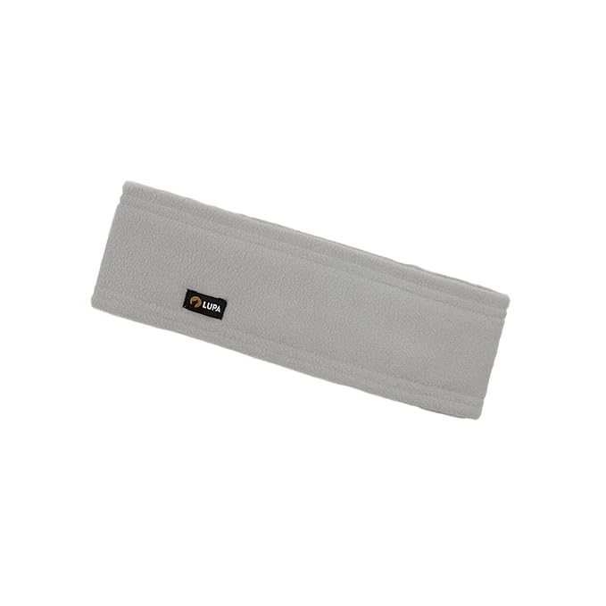 Lupa Handmade Unisex Triple-Layer Micro Fleece Headband - Headband Ear Warmer - Ear Warmers for Women & Men - Ears Cover (Light Grey)