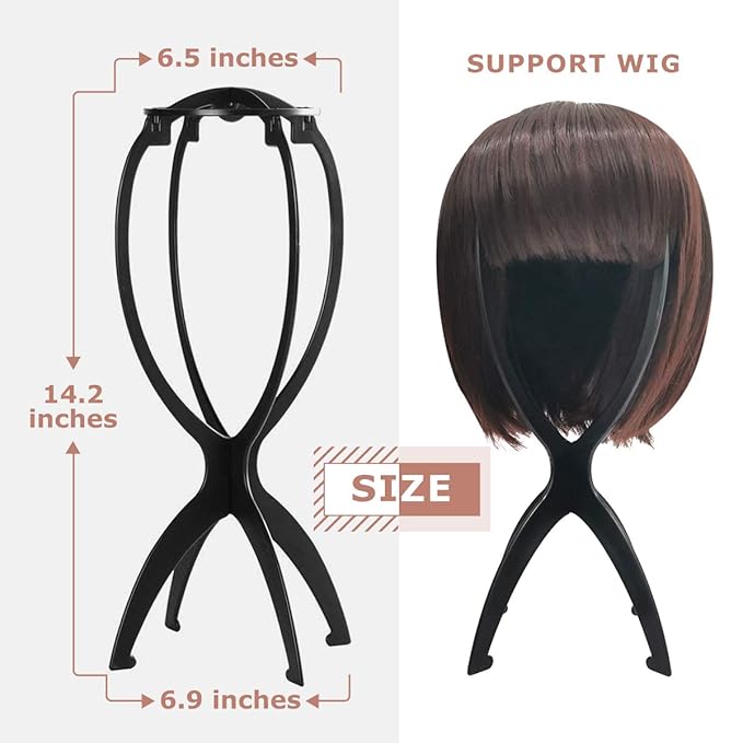 Dreamlover Wig Head Stand for Travel, 2 Packs