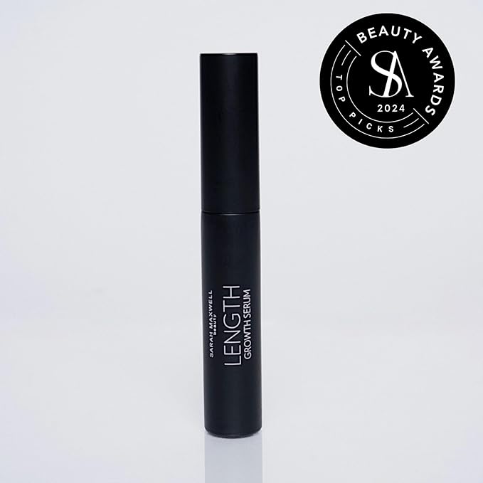 Sarah Maxwell Beauty - LENGTH Growth Serum for Eyelash & Brow Boost, Vegan, Paraben-Free, Cruelty-Free – Enhance Lashes & Brows, Clean Beauty Lash Treatment (0.17 fl oz | 5 mL)