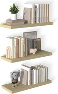 12 Inch Deep Floating Shelves for Wall 3 Pack Floating Shelves Large Storage Space Wall Mount Shelf for Living Room Kitchen Bathroom 30" W x 12" D x 1.2" H Oak