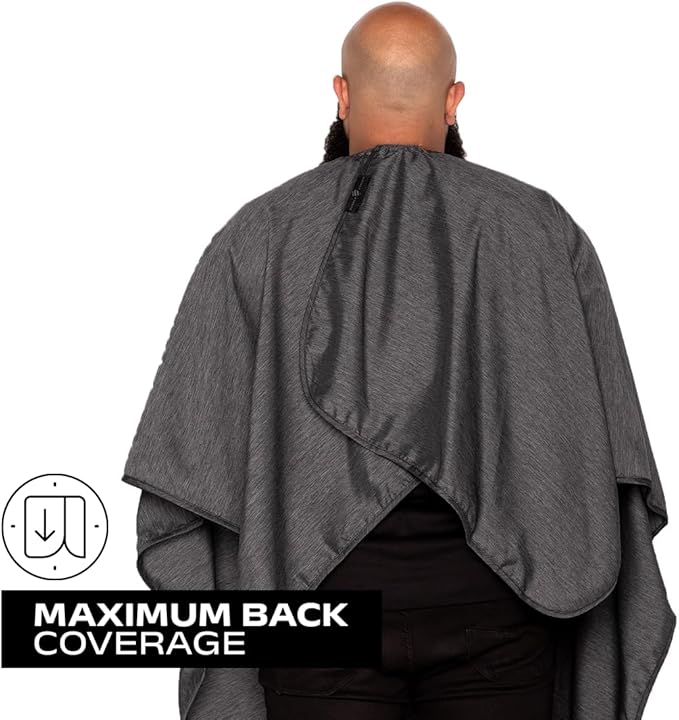Barber Strong The Barber Cape Haircut Cover for Men, Hair Repelling and Static-Reducing Material, Water Resistant Fabric