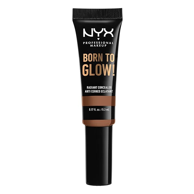 NYX PROFESSIONAL MAKEUP Born To Glow Radiant Concealer, Medium Coverage - Warm Caramel