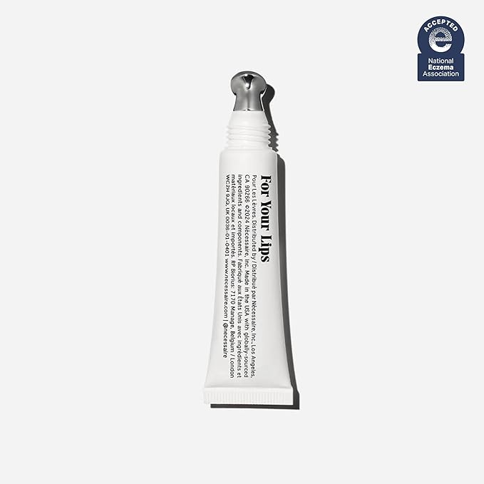 Nécessaire The Lip Balm | Hydrating Lip Balm for Women and Men, Clear, Mint, Multi-Ceramide, Treatment Balm | Instant Relief for Dry, Chapped Lips | Cooling Hypoallergenic Tip | Non-Sticky (0.5 fl oz)