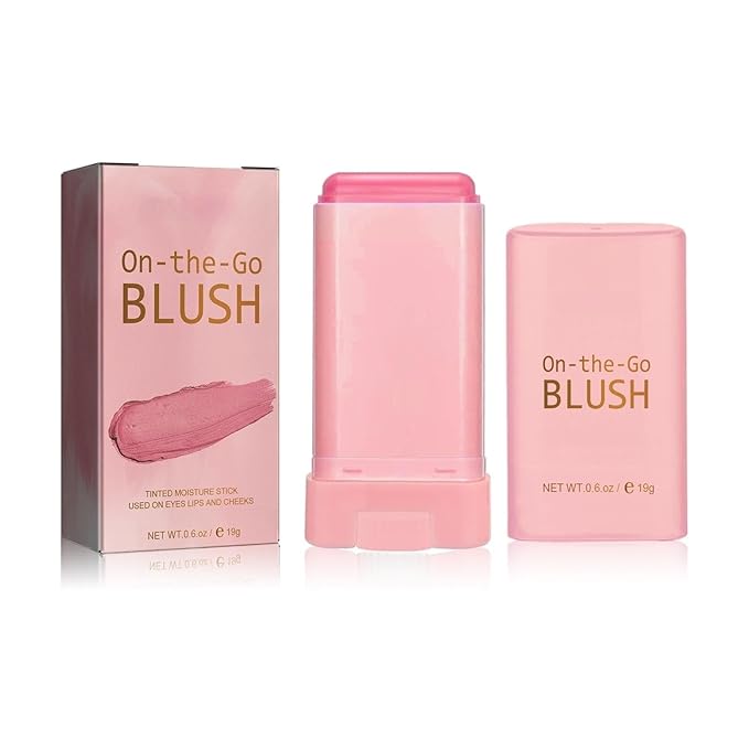 Blush Rare Beauty Liquid Blush Stick Cream Blush Natural Waterproof Long Lasting Powder Blusher,On The Go Blush Brushes For Makeup Cheeks,Suitable For All Skin Types (pink)