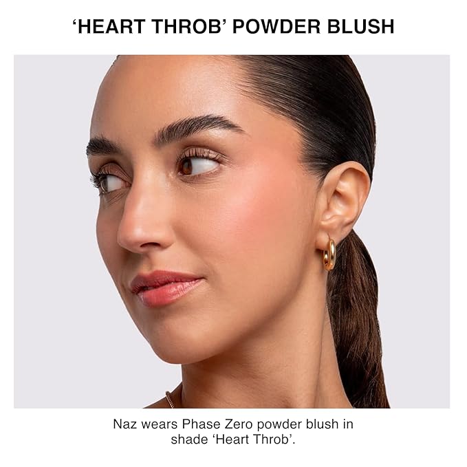 Makeup Powder Blusher - "Heart Throb" - 4g / 0.141oz - Pigmented, Buildable, Lightweight Powder Blush for a Radiant, Healthy, Natural Glow. Versatile Shades - Pink- Warm - Matte finish