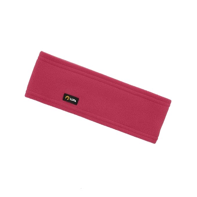 Lupa Handmade Unisex Triple-Layer Micro Fleece Headband - Headband Ear Warmer - Ear Warmers for Women & Men - Ears Cover (Rose)