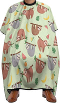 Men Women Adults Watermelon Orange Sloth Hair Cutting Cape, Lightweight Haircut Apron for Styling Hair Cut Hairdresser, Haircut Tools