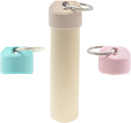 Keychain Holder EOS Lip Balm Stick (Keychain Only) - Travel Size Lip Balm Chapstick - Healing Stick - Made in USA