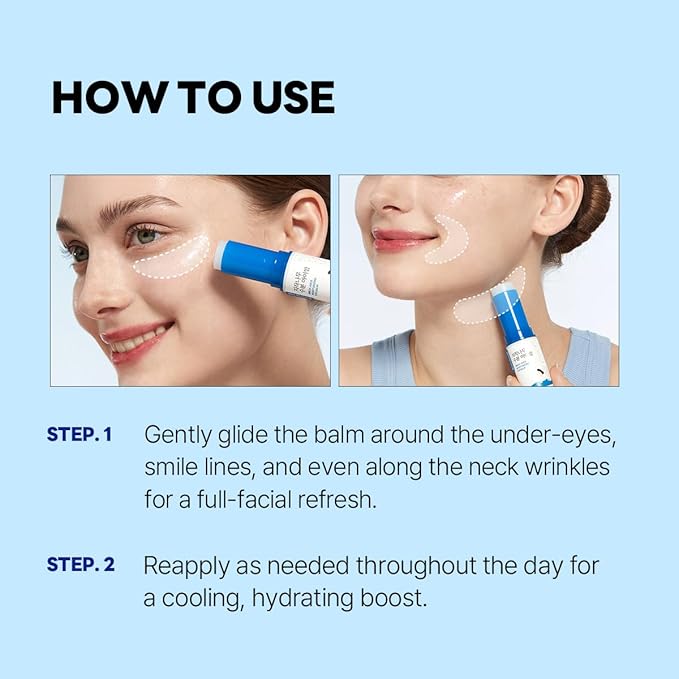 ROUND LAB Birch Juice Icy Cooling Eye Stick – Depuffing Glow Booster Balm for Puffy Eyes, Dark Circles, Fine Lines | On-the-Go Moisturizer | Korean Skincare | 0.35 oz