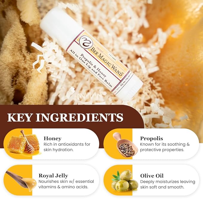 Medicine Mama's Sweet Bee Magic Organic Lip Balm Chapstick, 0.65 oz, 2 Count