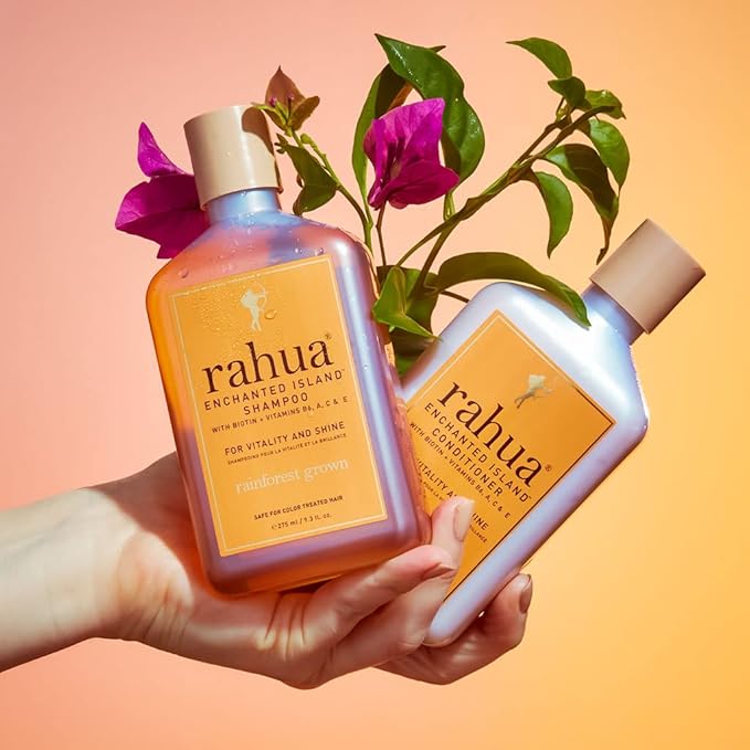 Rahua Enchanted Island Hair Conditioner with Biotin, 9.3 Fl Oz, Supports Strength, Hair Growth & Shine, All Hair Types, Vitamin C, E, A, B6, Coconut Guava Scent, Nourishing Hair Care for Men and Women