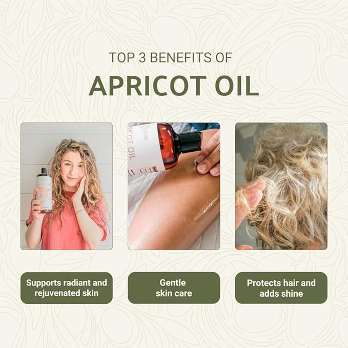 Nature Packaged Apricot Kernel Oil - Direct from Spain and Turkey - 100% Pure Carrier Oil for Hair, Face, and Skin - Cold-Pressed Carrier Oils (4 Gallons)