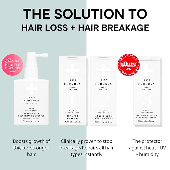 ILES FORMULA Scalp + Hair Rejuvenating Booster – Non-Greasy Hair Serum to Support Growth for Visibly Thicker, Stronger, Fuller Hair – Natural, Lightweight & Fast-Absorbing Scalp Serum with Procapil