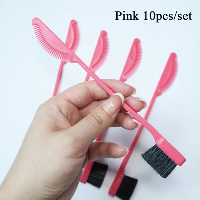 10PCS Blue Fringe Hair Dye Comb Hair Dye Brush