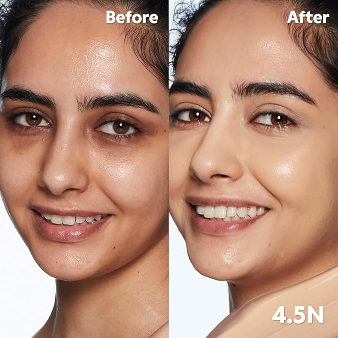 TIRTIR Glide&Hide Blurring Concealer - Creamy texture, Conceals dark circles and wrinkles, Dual formula (liquid tip & balm stick), Long-lasting wear, Korean Makeup, Korean Makeup, #3.5W, 0.28 Oz