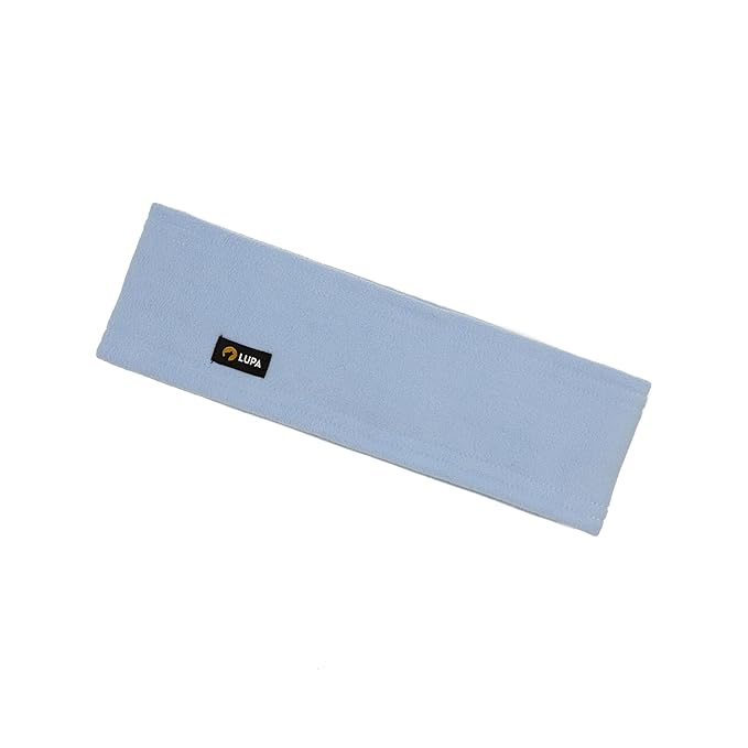 Lupa Handmade Unisex Triple-Layer Micro Fleece Headband - Ear Warmers for Women & Men - Ears Cover (Light Blue)