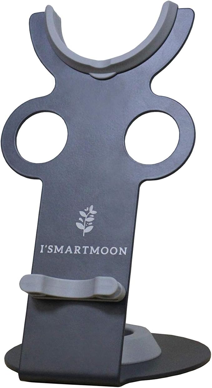 I'smartmoon Hair Dryer Stand Holder for Dyson Supersonic, Aluminum Alloy Bracket Power Plug Holder, Bathroom Organizer for Dyson Supersonic hairdryer Care Tools (Gray)