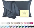 Mulberry Silk Pillow Cases for Hair and Skin Queen Size Silk Pillowcase with Zipper Soft Breathable Smooth Cooling Satin Silk Pillow Covers for Sleeping (Space Grey,20"X 30",1Pcs)