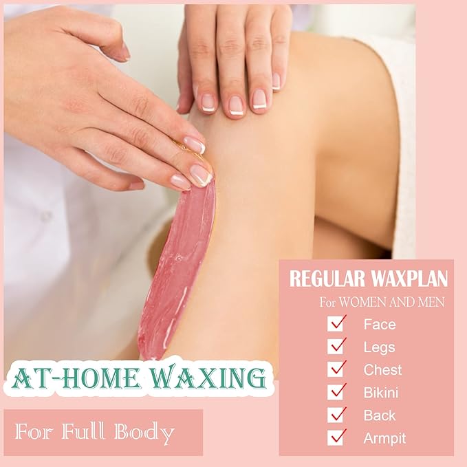 PURPLESKY Wax Beads Bulk - Painless 40oz Summer Hard Wax Beads for Body Bikini Leg Back Underarm Chest Eyebrow Ear Nose Long Lasting Waxing for Women Men
