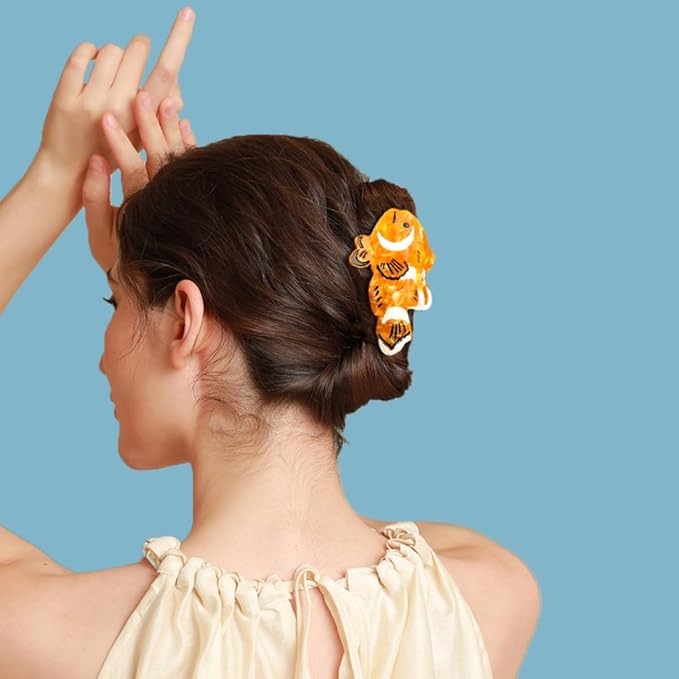 Clownfish Claw Clip,Acetate Hair Clips,Small Claw Clips for Women