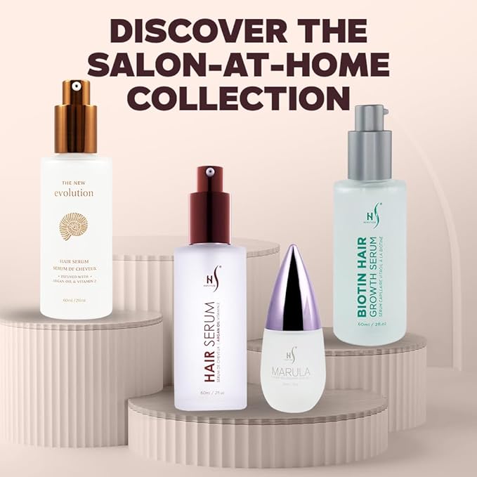 HerStyler Hair Serum - Argan Oil, Vitamin E, and Aloe Vera for Repair, Anti-Frizz for All Hair Textures, Nourishing for Enhanced Shine, Non-Greasy, Suitable for Color Treated Hair