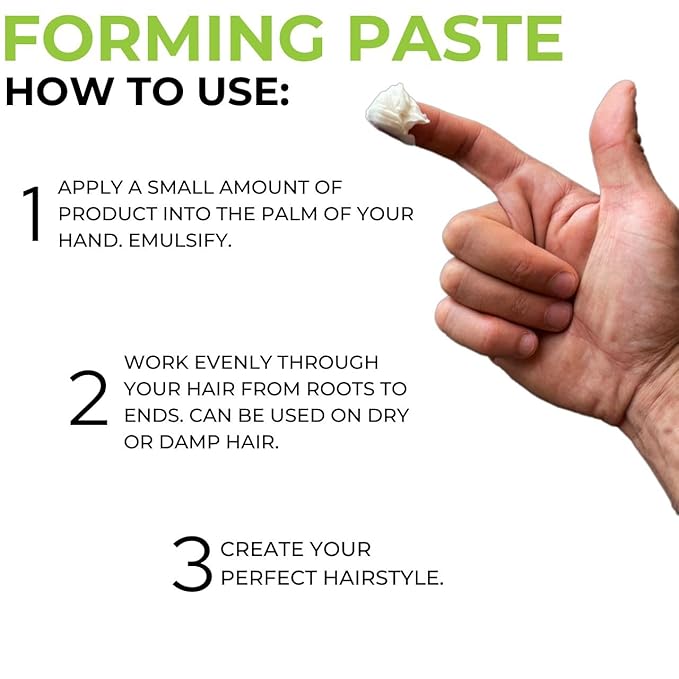 TRENDSTARTER - FORMING PASTE 2oz Travel Size with Free Matte Wax (0.25oz) & Forming Paste (0.25oz) Samples - Gift Box Included - Pomade Gift Set