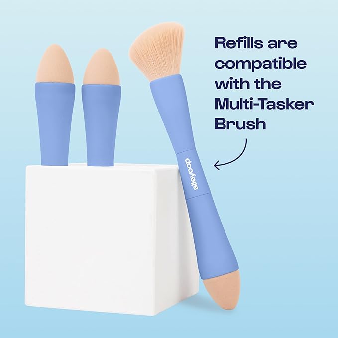 Alleyoop Multi-Tasker 4-in-1 Makeup Brush - All-in-One Multi-Tasking Blending Sponge Refill 2-Pack