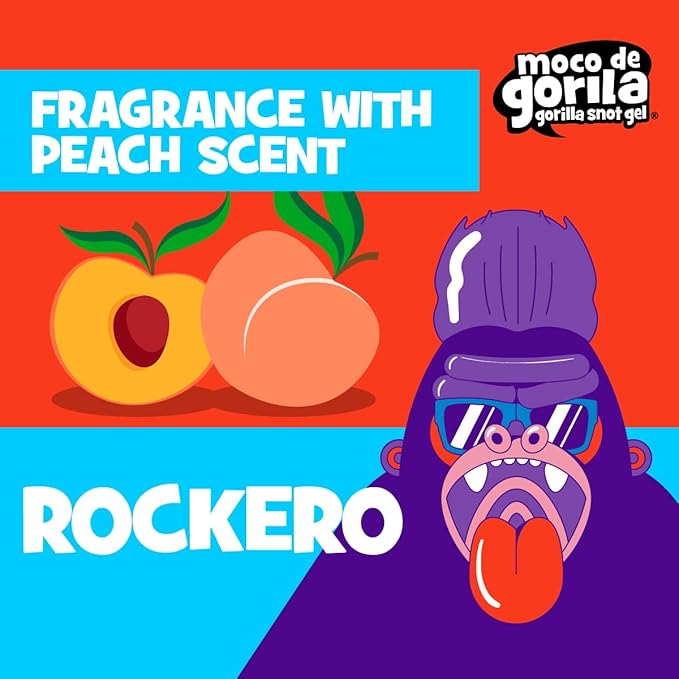 Moco de Gorila, Explosive Rocker Hair Styling Gel, Long-Lasting Hold, Reactivatable with water, 3-Pack of 11.92 Oz Each, 3 Squeezable Bottles.