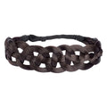 DIGUAN Hollow out Synthetic Hair Braided Headband Hairpiece Women Girl Beauty accessory for Women (Brunette Brown)