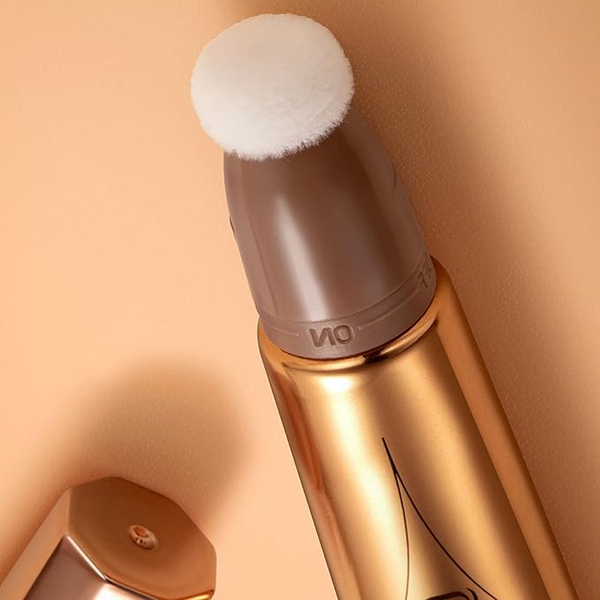 MEICOLY Liquid Blush Beauty Wand, Matte Face Blush with Cushion Applicator,Natural Finish Silky Smooth Creamy Blush Makeup, Lightweight Blendable Blush Stick for Cheek Lip,Cruelty-free,03 Peach