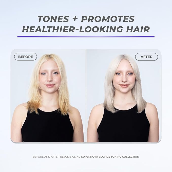 XMONDO Supernova Blonde Toning Reparative Mask – Tones, Repairs, & Hydrates, Vegan with Jojoba Oil, 7.95 oz