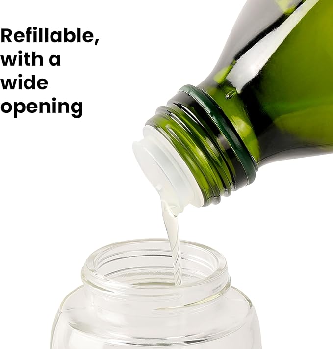 Mistifi Eco-Friendly Oil Sprayer – Durable Glass Bottle for Cooking, BBQ, and Grilling Mist Spray Bottle for Air Fryer, Olive Oil, Avocado Oil, Healthy Nonstick Frying(PS631)