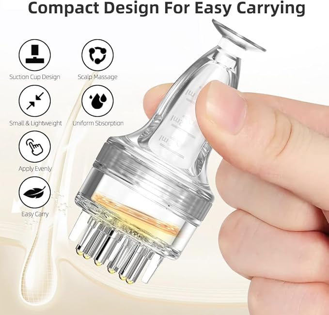 Hair Oil Applicator,Scalp Massager Hair Growth Oil Bottle With Comb,Minoxidil Applicator Hair Oiling Dispenser Brush,Massage Root Comb Applicator Bottle Scalp Tool For Thin Growth Serums
