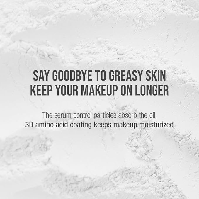 Translucent Set Finishing Powder - Sebum Control Face Loose Powder, Matte & Silky Finish, Lightweight, Long-lasting, Korean Makeup, 0.24 Oz. (01 White, 0.24 Oz.)