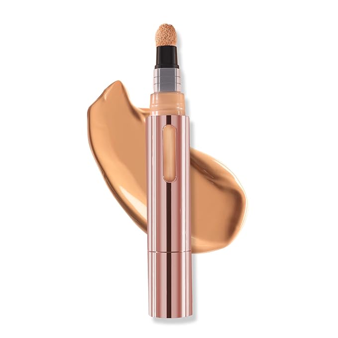 Mally Beauty - The Plush Pen Brightening Concealer Stick - Cashmere - Hydrating Turmeric, Vitamin E, and Hyaluronic Acid Infused Formula - Medium Buildable Coverage with a Natural, Smooth Finish