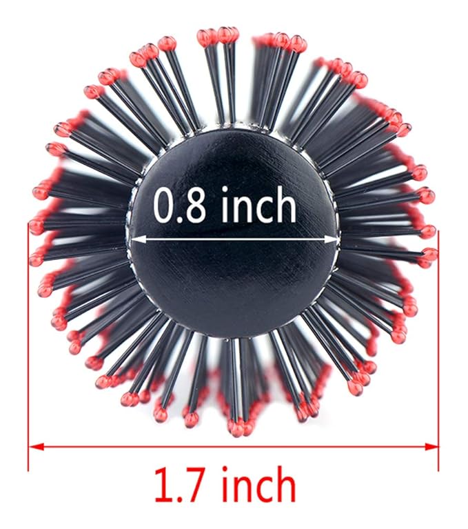 PERFEHAIR Round Hair Brush for Blow Drying, Wooden Blowout Brush With Soft Nylon Bristles, for Medium Or Short Hair