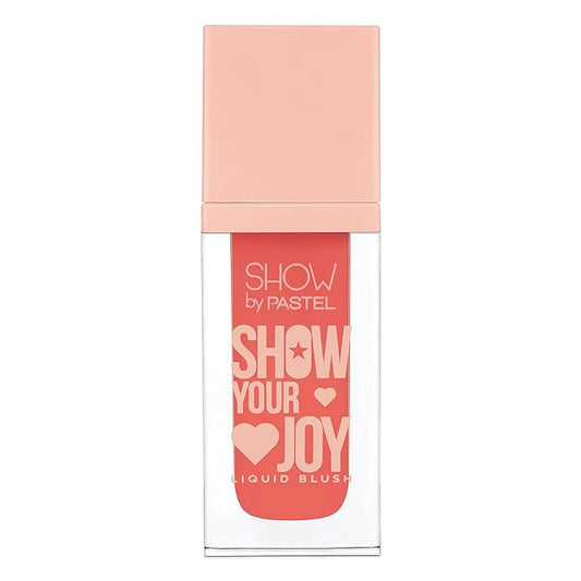 Show Your Joy Liquid Blush 56 | Orange | Dewy Finish | Natural Looking | Clean Beauty | Moisturize The Skin Up to 24 Hours | Cruelty-Free | Natural and Fresh Looking | 0.141 fl.oz.