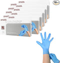 Disposable Gloves Extra Large, XL Nitrile and Vinyl Blend Material Gloves, Latex Free, 4 Mil,1000 Pc. Food Grade Glove for Cleaning, Food Prep, Hair Dye, Tattoo, Blue